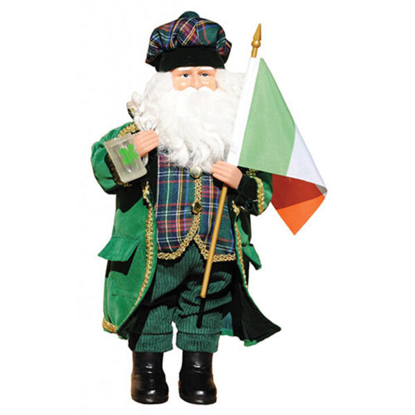 Santa's Workshop 15in. Irish Santa Claus - image 