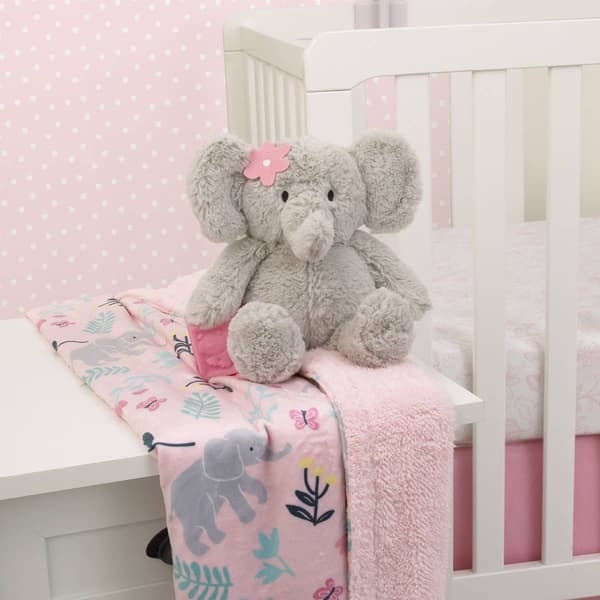 Carter’s® Floral Elephant Grey Plush Stuffed Animal