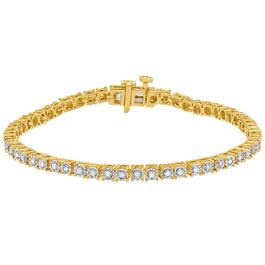 Diamond Classics&#40;tm&#41; Yellow Flash Plated Diamond Tennis Bracelet