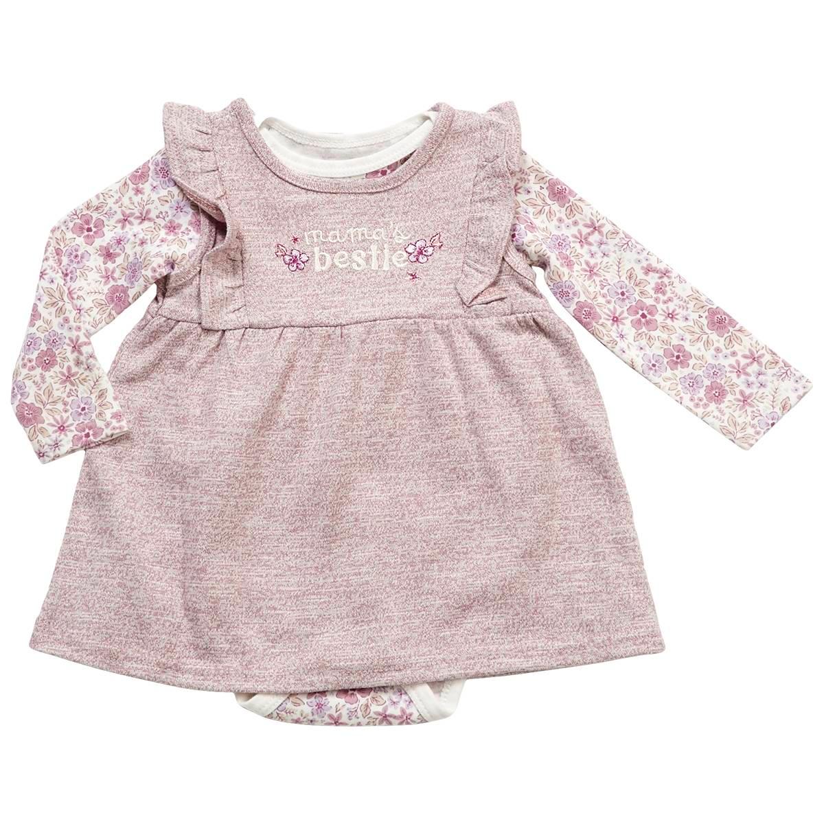 Baby Girl (NB-9M) Rene Rofe(R) Mama''s Bestie Floral & Marled Jumper