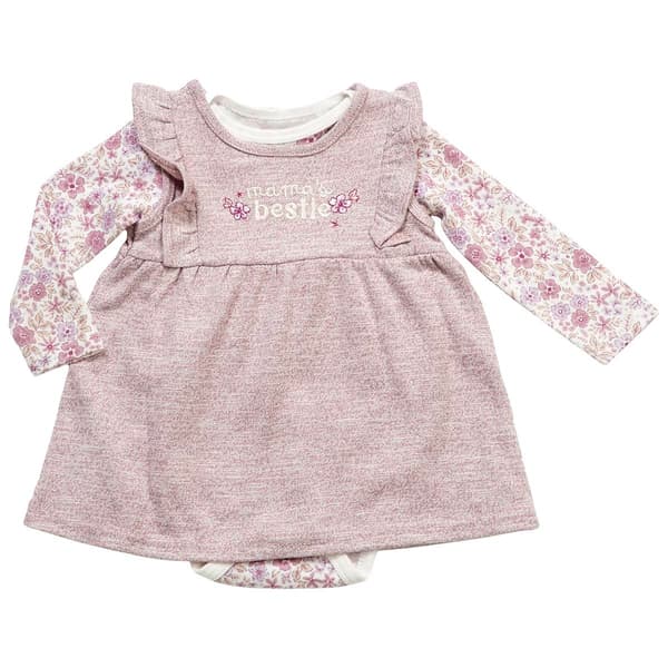 Baby Girl (NB-9M) Rene Rofe(R) Mama''s Bestie Floral & Marled Jumper - image 