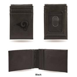 Mens NFL Los Angeles Rams Faux Leather Front Pocket Wallet
