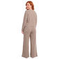 Womens Poppy & Clay Waffle Thermal & Boxy Ankle Leg Pajama Set - image 2