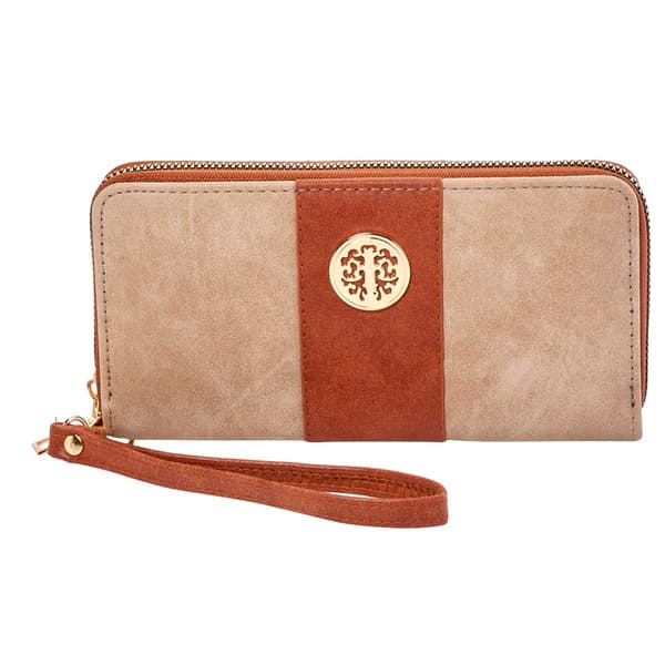 Womens Sasha Two Tone Nubuck Wallet - image 