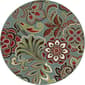 Tayse Deco Dilek Seafoam Round Area Rug - 5'3 - image 1