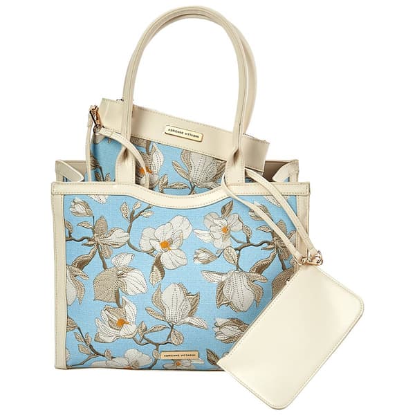 Adrienne Vittadini Floral Satchel - image 