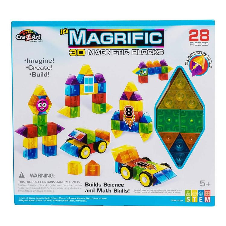 Cra-Z-Art(tm) 28pc. Magrific Magnetic Blocks