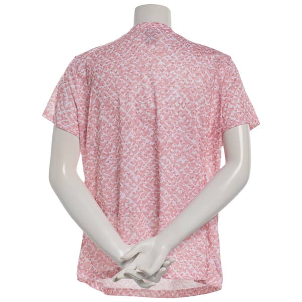 Plus Size Preswick & Moore® Short Sleeve Venetian Check Rings Tee