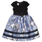 Girls (4-6x) Bonnie Jean Cap Sleeve Sparkle & Floral Dress - image 2