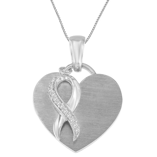 Diamond Classics&#8482; 1/10ctw. Diamond Solid Heart Pendant