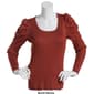 Juniors No Comment Ruched Scoop Neck Pullover Sweater - image 3
