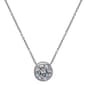 Sterling Silver Round Bezel Necklace - image 1