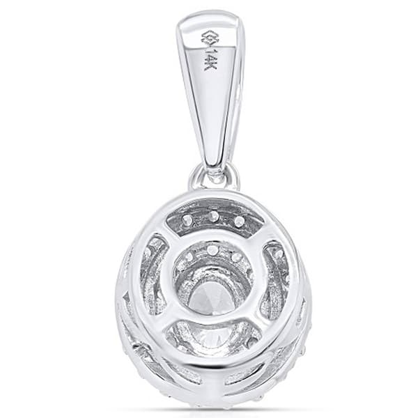 Nova Star® 1/2ctw. Lab Grown Diamond Oval Pendant w/ Chain