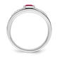 Mens Gentlemen’s Classics™ 14kt. Gold Ruby & 1/10ct. Diamond Ring - image 2