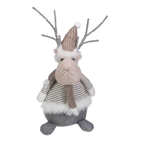 Northlight Seasonal 18in. LED Knit Reindeer Christmas Figure - image 