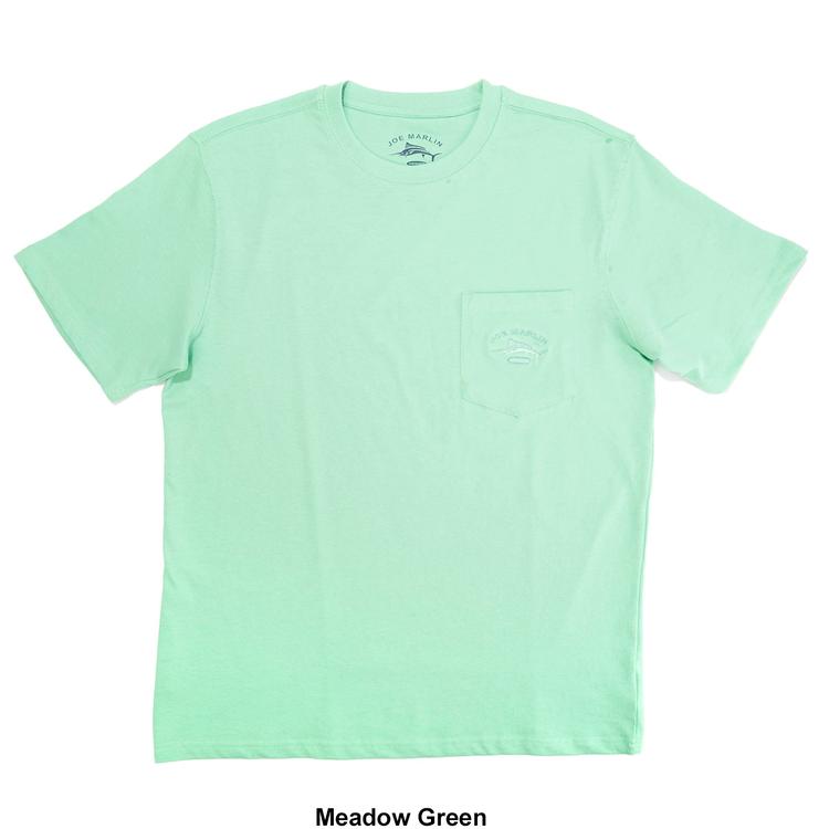 Mens Joe Marlin Embroidered Pocket Tee