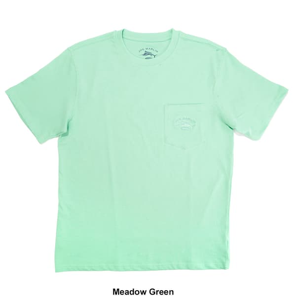 Mens Joe Marlin Embroidered Pocket Tee