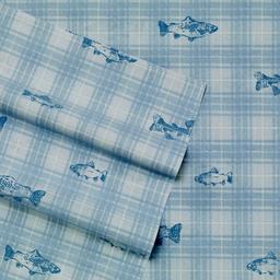 Eddie Bauer Methow Plaid Cotton Percale Sheet Set