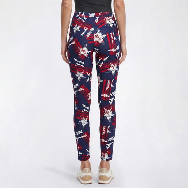 Womens Runway Ready Stripe Star Side Pocket Leggings
