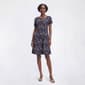 Petite Connected Apparel Short Sleeve Floral Pocket A-Line Dress - image 1