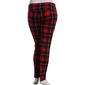 Womens Multiples Wide Waistband Holiday Plaid Pants - image 2