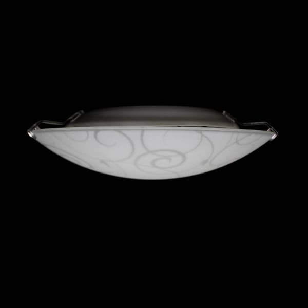 Simple Designs Round Flushmount Scroll Swirl Design Ceiling Light