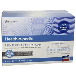 Health-O-Pedic 2in. Gel 7 Zone Mattress Topper