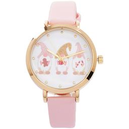 Womens Festive Gnomes White Dial Watch - ALB120A