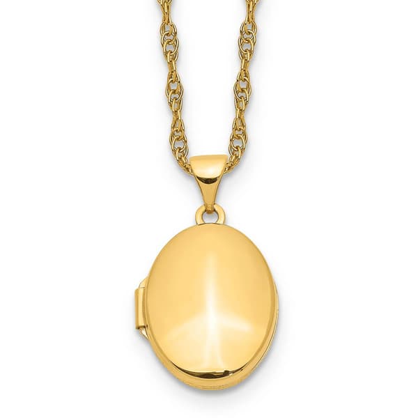 Gold Classics&#40;tm&#41; Yellow Gold Oval Locket - image 