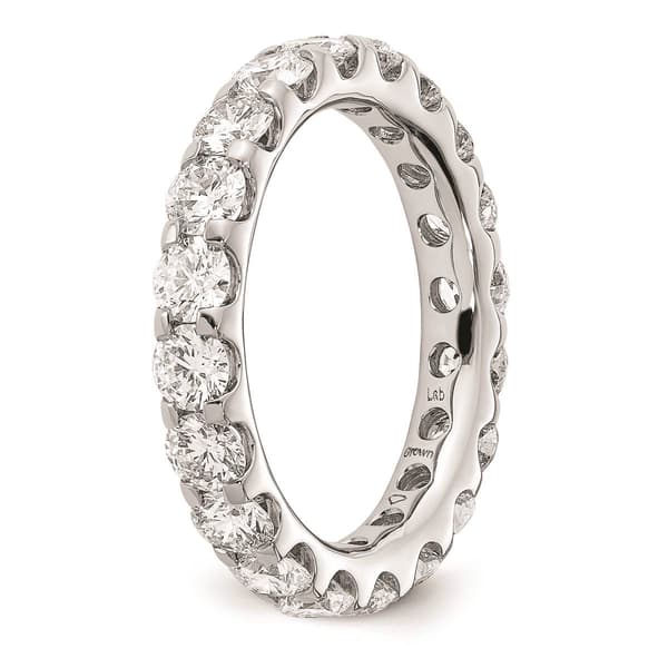 Pure Fire 14kt. White Gold Lab Grown Diamond Eternity Band