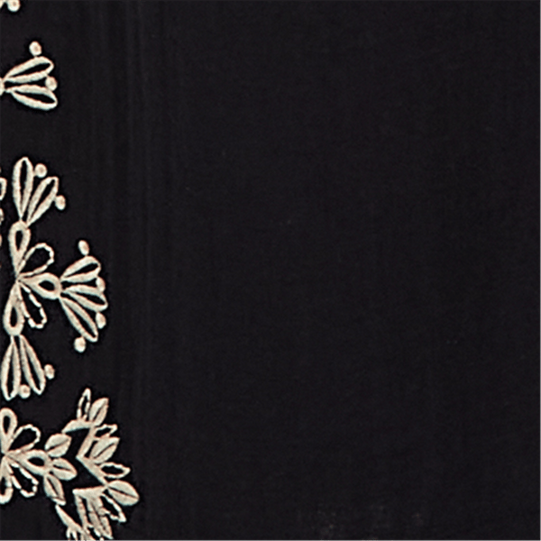 Womens Ruby Rd. Tropical Noir Embroidery Hem Wide Leg Pants