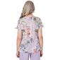 Petite Alfred Dunner Garden Party Burnout Floral Top - image 2