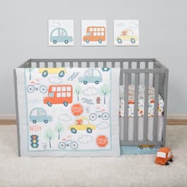 Sammy & Lou Beep Beep Transportation 4pc. Crib Bedding Set