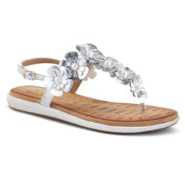 Womens Patrizia Momento Flip Flops - Silver