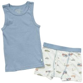 Toddler Boy Poppy & Clay 2pc. Travel Bug Boxer Underwear Set