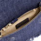 True Religion Frayed Denim Flap Bag With Logo Strap - image 4