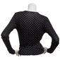 Juniors No Comment Jersey Surplice Neck Tie Back Top - Dots - image 3