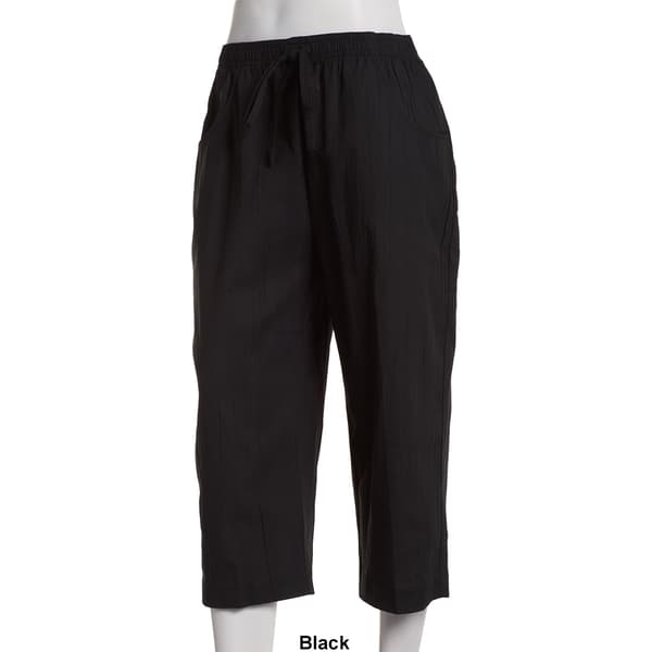 Womens Hasting & Smith Crinkle Tie Front Capri Pants