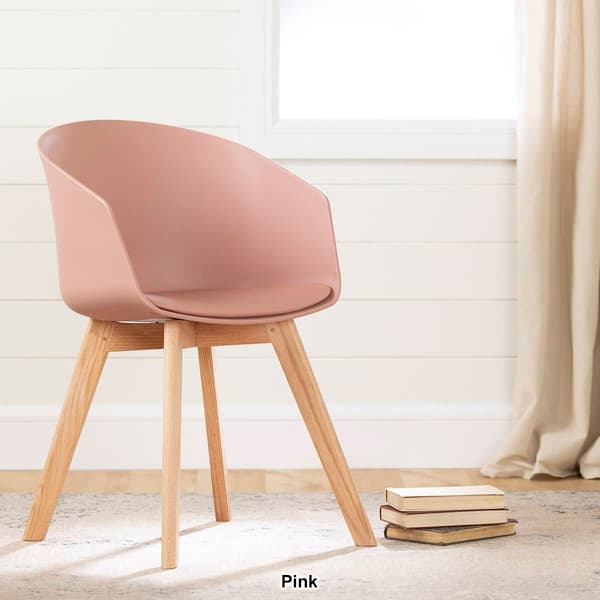 South Shore Flam Chair with Wooden Legs