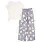 Girls (7-12) Tween Diva 2pc. Rib Knit Tee with Floral Cargo Pants - image 4