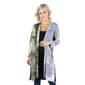 Plus Size 24/7 Comfort Apparel Open Tie-Dye Maternity Cardigan - image 1