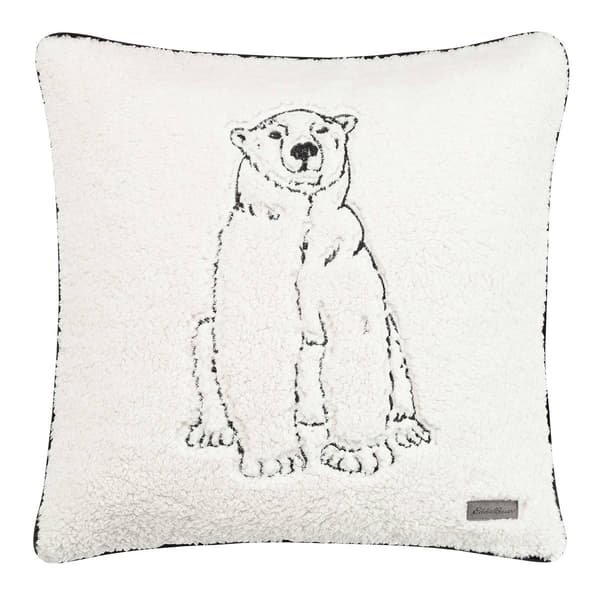 Eddie Bauer Cozy Polar Bear Decorative Pillow - 20x20