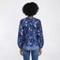 Womens Absolutely Famous Long Balloon Sleeve Henley Blouse - image 2
