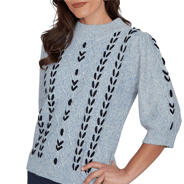 Womens Skye’s the Limit Urban Heirloom Cable Knit Sweater