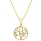 Gianni Argento Gold Over Sterling Diamond Tree of Life Pendant - image 1
