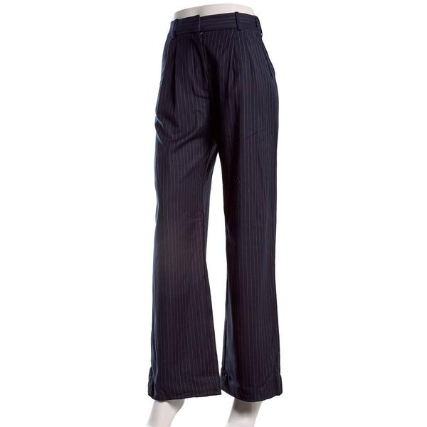 Juniors A. Byer Pinstripe Wide Leg Dress Pants - image 
