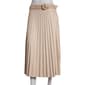 Womens Nicole Miller Light Weight Suede Belted Pleat Skirt - image 1