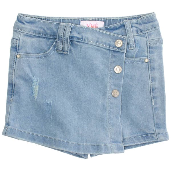 Girls (4-6x) YMI(R) Asymmetrical Denim Skort