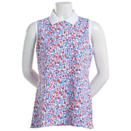 Womens Tommy Hilfiger Sleeveless Charleston Floral Polo
