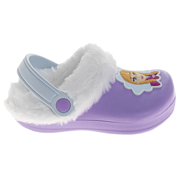 Toddler Girls Disney™ Frozen Anna & Elsa Fuzzy Fleece Lined Clogs